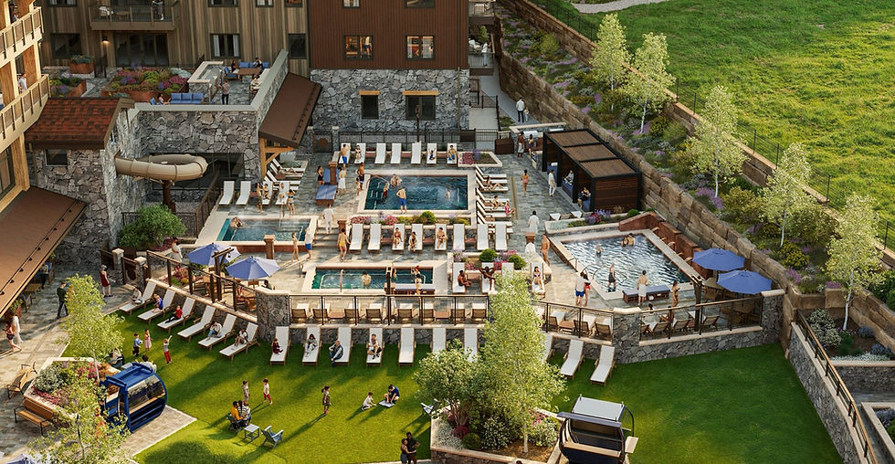 Imperial Hotel slopeside rendering at Breckenridge Peak 8